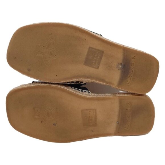 GUCCI - Navy Red Hemp Leather Men\'s Sandals 323-050925 main image 5